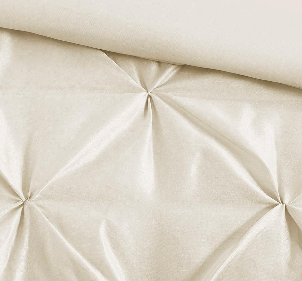 Olliix.com Comforters & Blankets - Laurel King 7 Piece Tufted Comforter Set Ivory