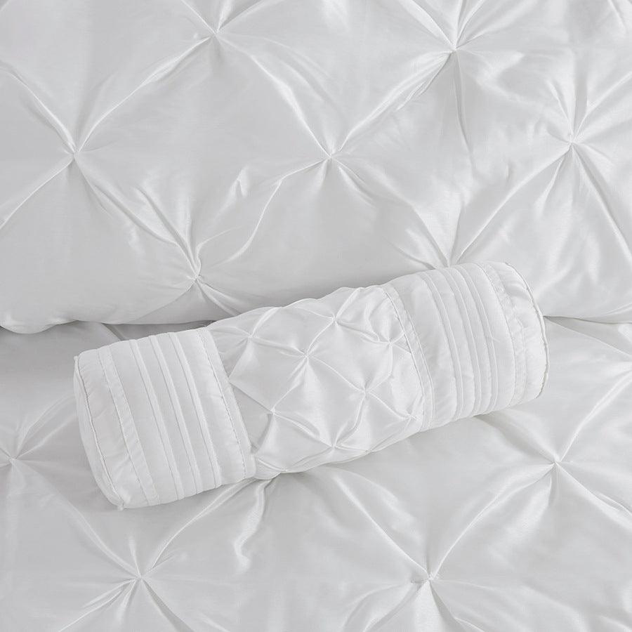 Olliix.com Comforters & Blankets - Laurel King 7 Piece Tufted Comforter Set White