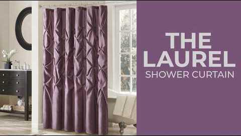 Olliix.com Shower Curtains - Laurel Tufted Semi-Sheer Shower Curtain White