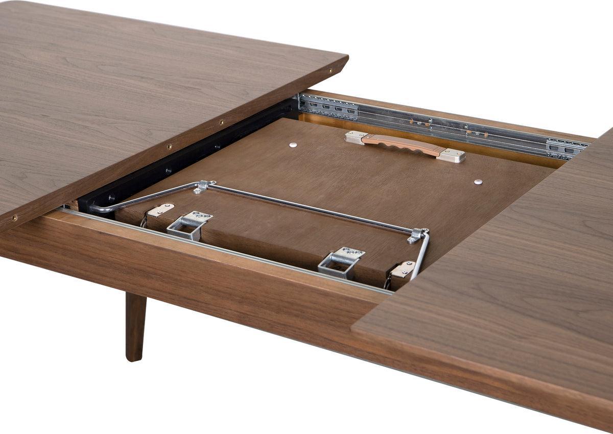 Euro Style Dining Tables - Lawrence 83" Extendable Dining Table Walnut