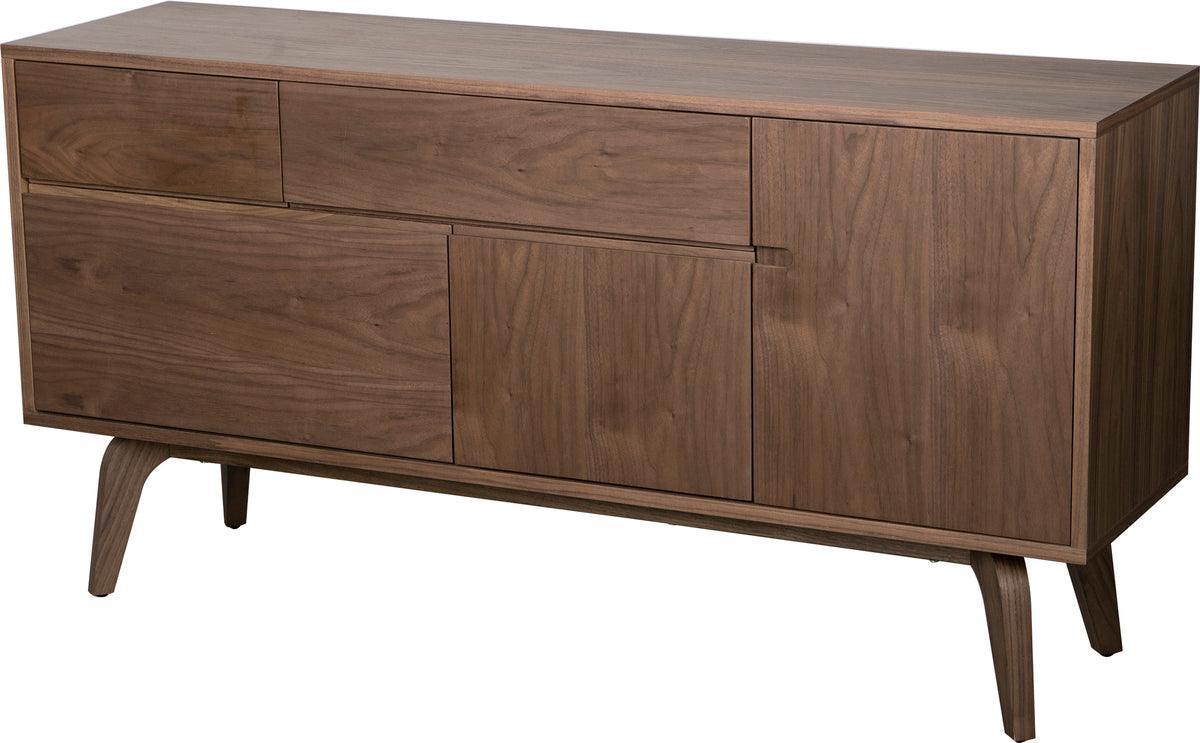 Euro Style Buffets & Cabinets - Lawrence Sideboard American Walnut