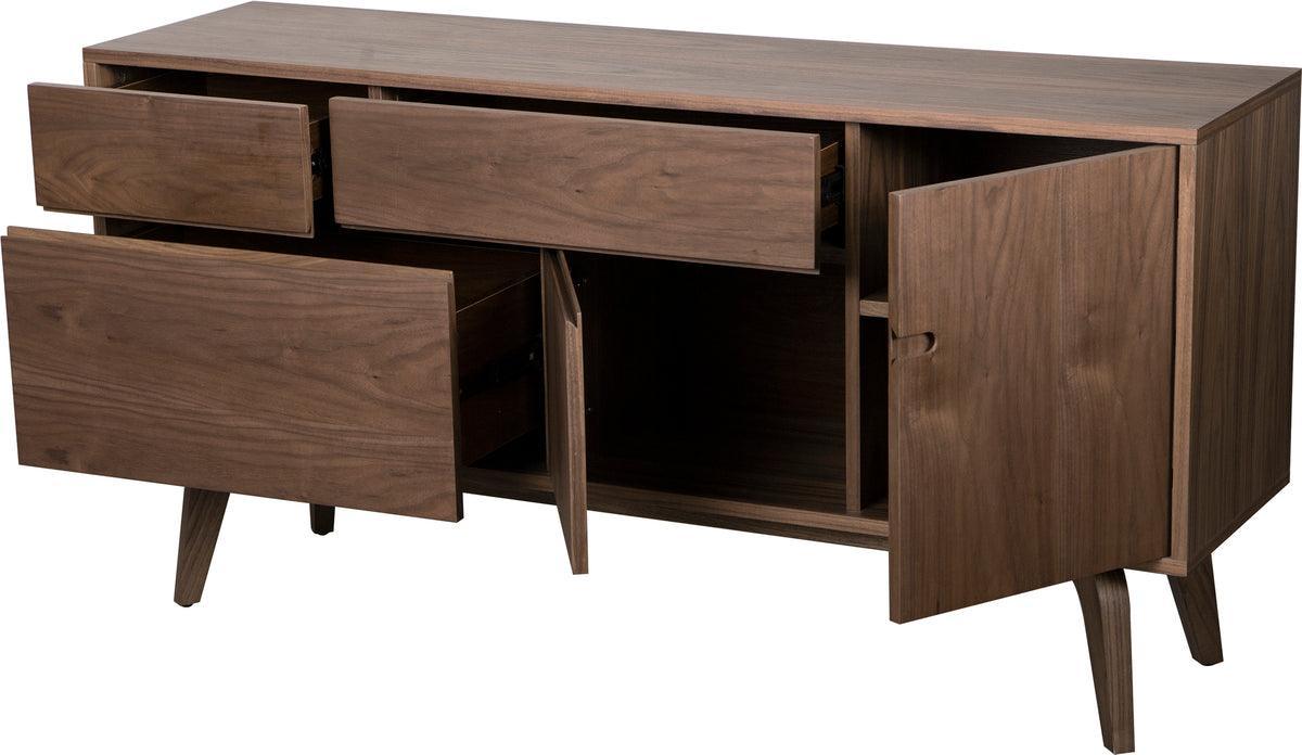 Euro Style Buffets & Cabinets - Lawrence Sideboard American Walnut