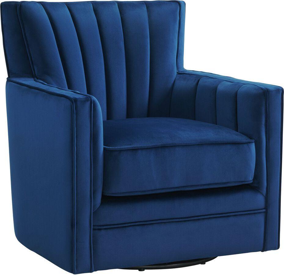 Elements Accent Chairs - Lawson Swivel Chair Cobalt