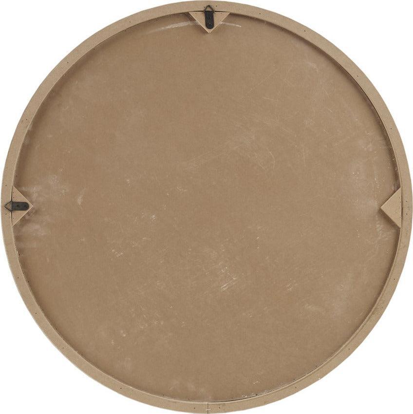 Olliix.com Wall Art - Leah Medallion Wood Wall Decor Natural & White