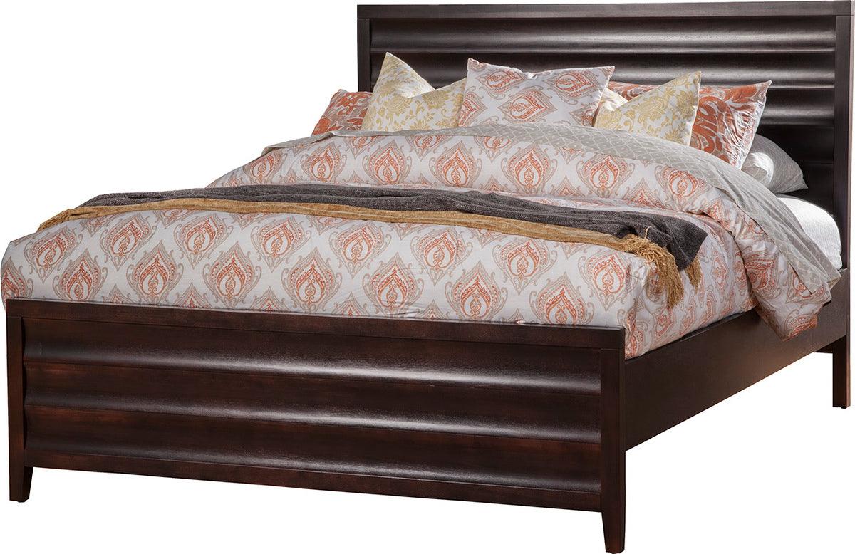 Alpine Furniture Beds - Legacy Queen Panel Bed, Black Cherry