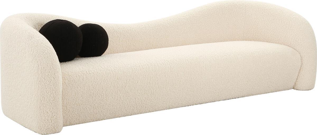 Tov Furniture Sofas & Couches - Leonie Beige Faux Shearling Sofa