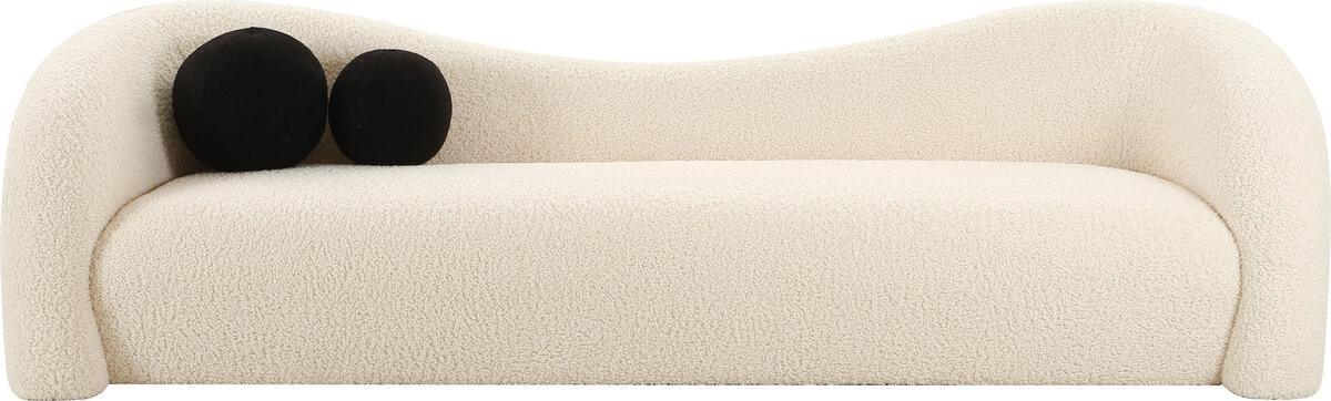 Tov Furniture Sofas & Couches - Leonie Beige Faux Shearling Sofa
