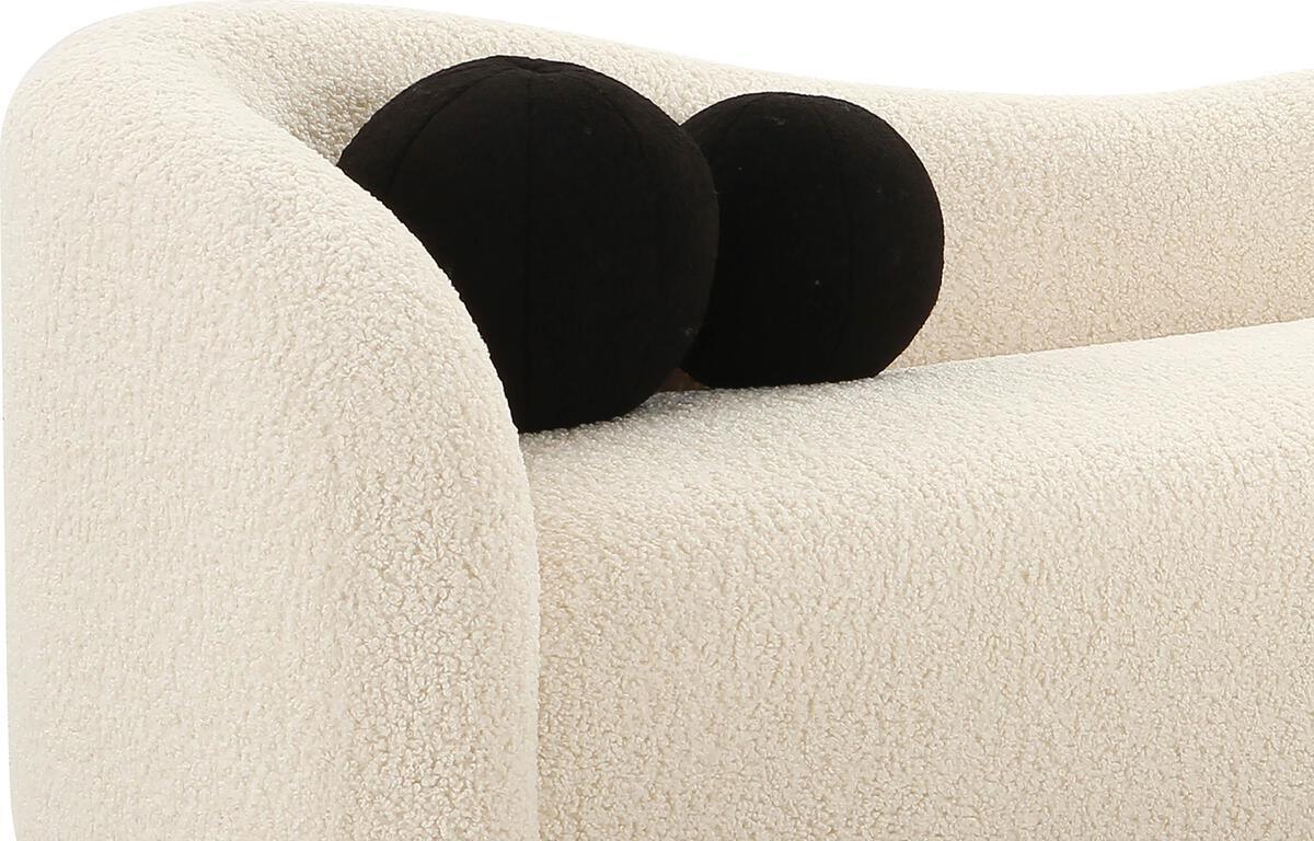 Tov Furniture Sofas & Couches - Leonie Beige Faux Shearling Sofa