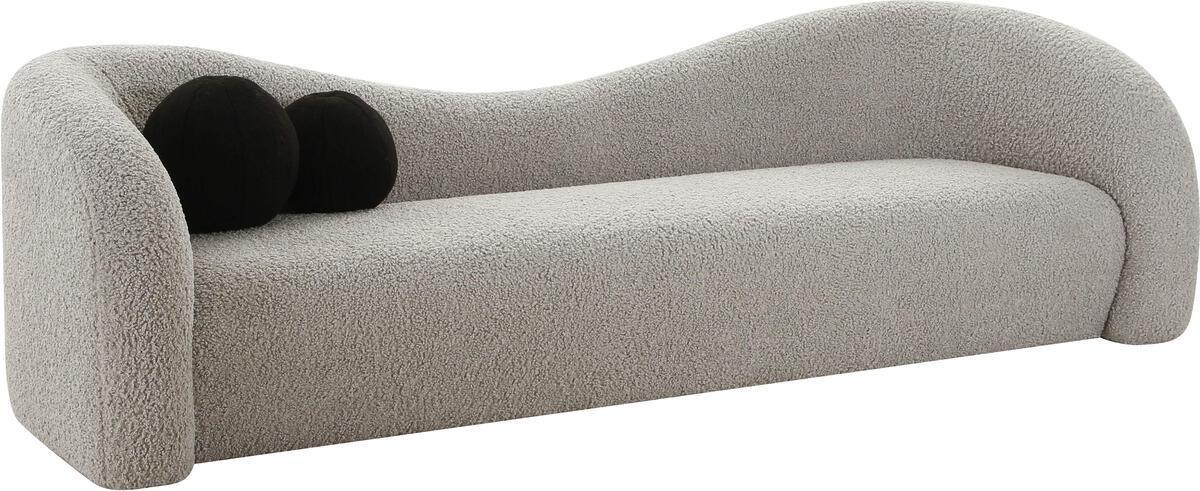 Tov Furniture Sofas & Couches - Leonie Grey Faux Shearling Sofa