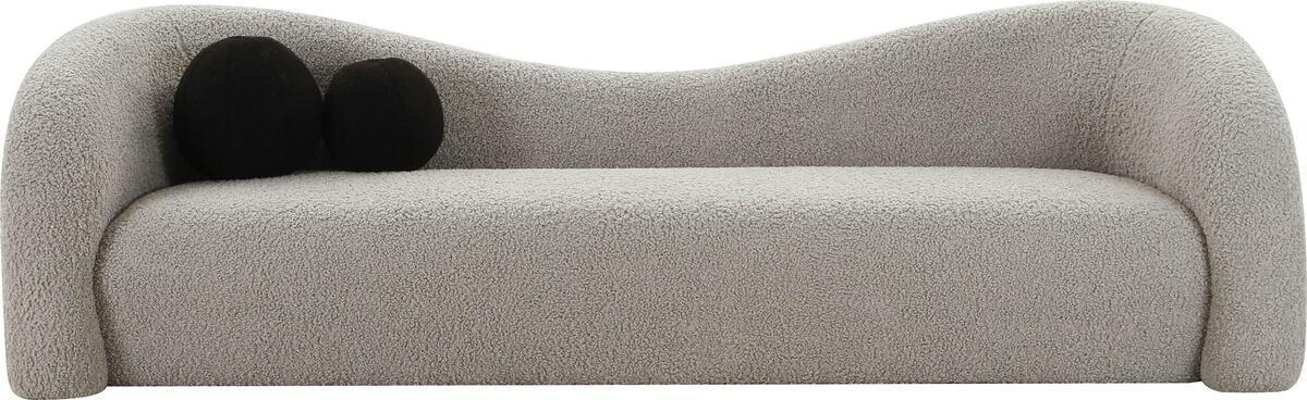 Tov Furniture Sofas & Couches - Leonie Grey Faux Shearling Sofa