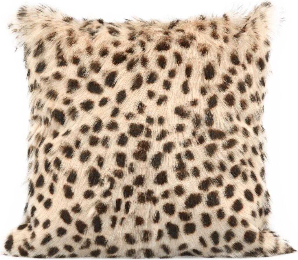 Tov Furniture Pillows & Throws - Leopard Print Goatskin 20" Pillow Leopard
