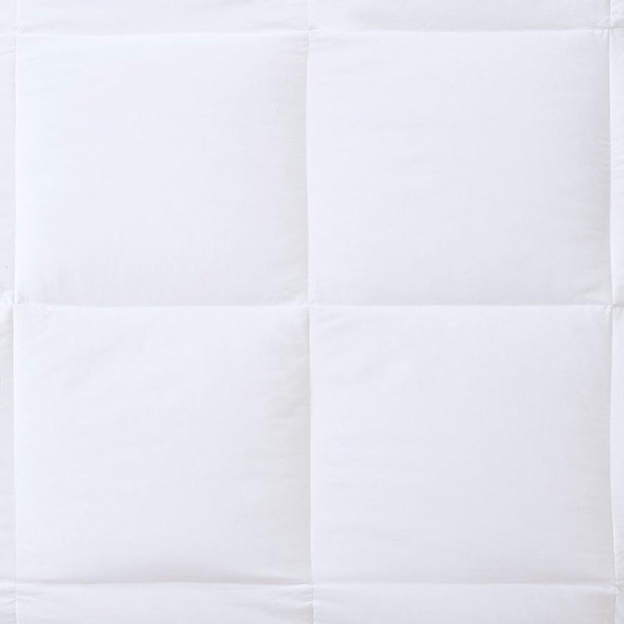 Olliix.com Comforters & Blankets - Level Full/Queen 2 300 TC Cotton Sateen Down Comforter with 3M Scotchgard White