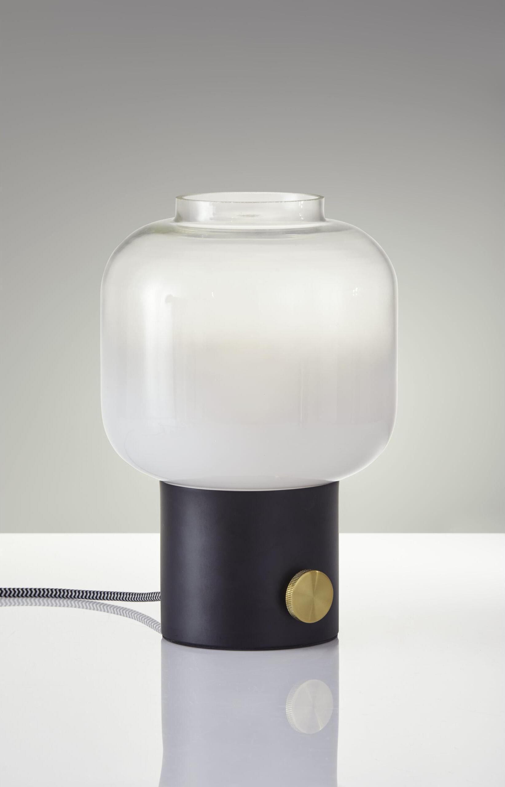Adesso Table Lamps - Lewis Table Lamp Matte Black & Antique Brass