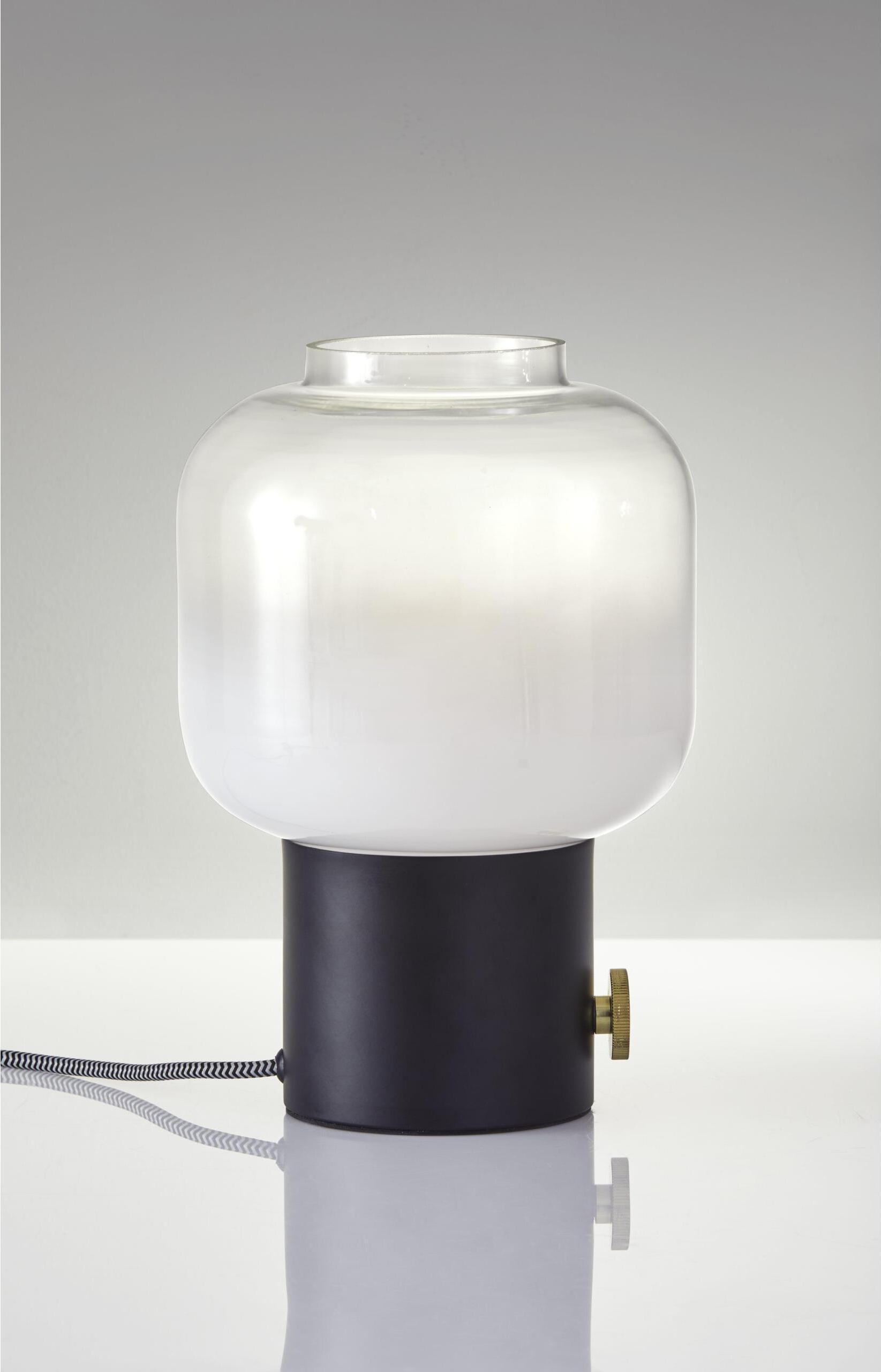 Adesso Table Lamps - Lewis Table Lamp Matte Black & Antique Brass
