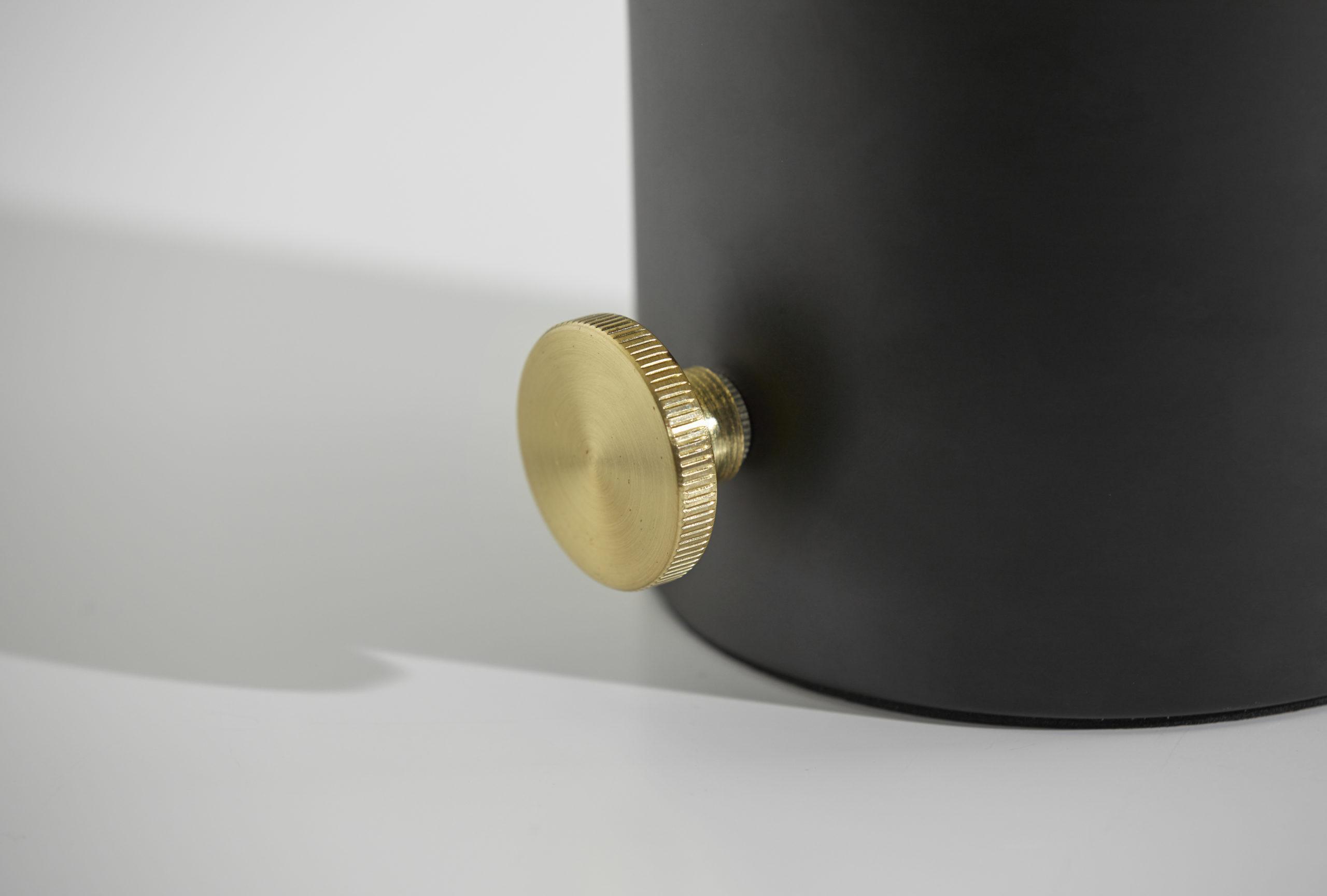 Adesso Table Lamps - Lewis Table Lamp Matte Black & Antique Brass