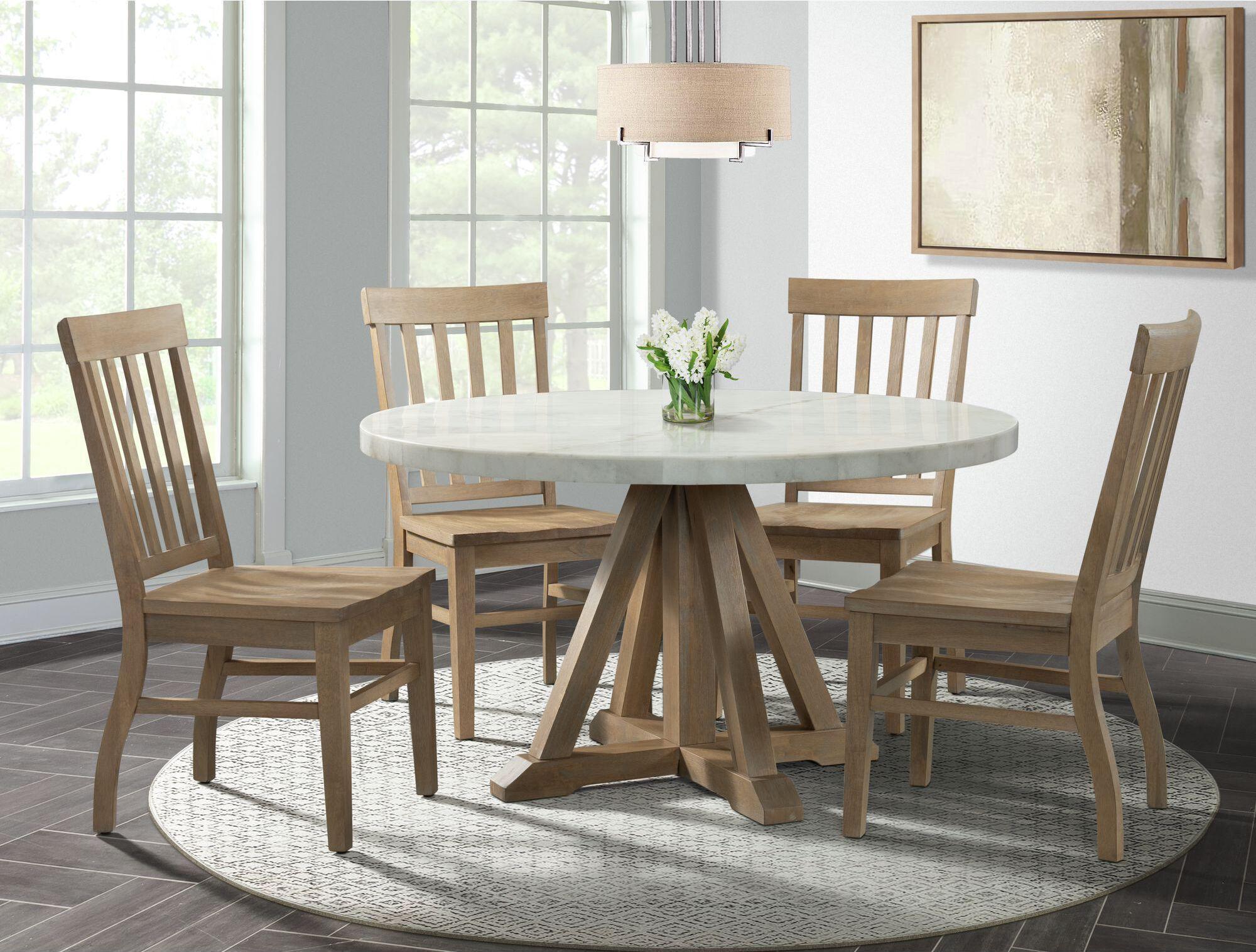 Elements Dining Sets - Liam Round 5PC Dining Set-Table & Four Chairs