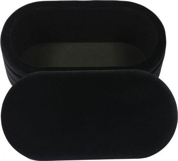 Tov Furniture Benches - Lillian Black Velvet Storage Bench