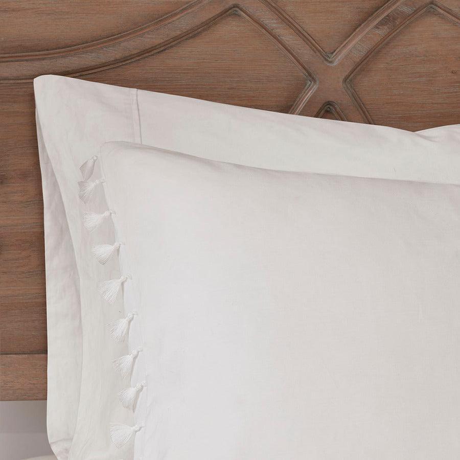 Olliix.com Comforters & Blankets - Lillian Cotton Comforter Set Ivory Full/Queen