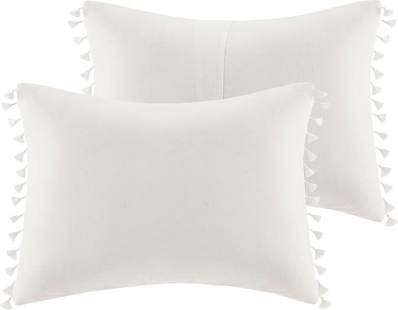 Olliix.com Comforters & Blankets - Lillian Cotton Comforter Set Ivory Full/Queen