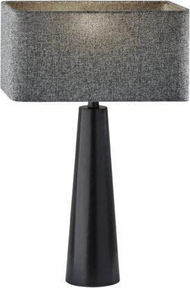 Adesso Table Lamps - Lillian Table Lamp Dark Gray & Black