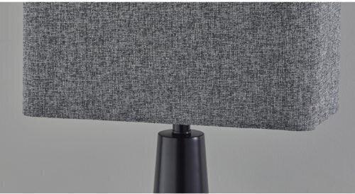 Adesso Table Lamps - Lillian Table Lamp Dark Gray & Black