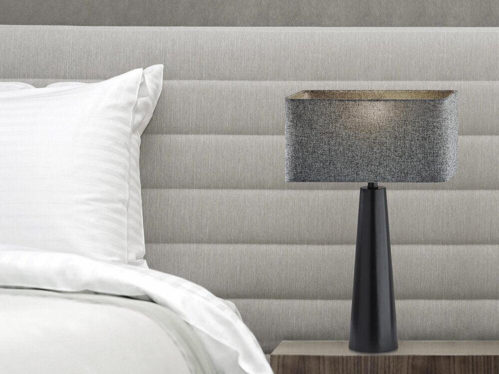 Adesso Table Lamps - Lillian Table Lamp Dark Gray & Black