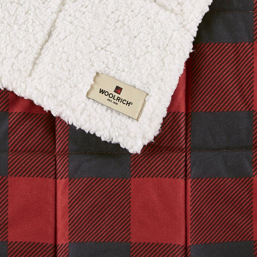 Olliix.com Pillows & Throws - Linden Cabin Oversized Softspun Down Alternative Throw 50x70" Red