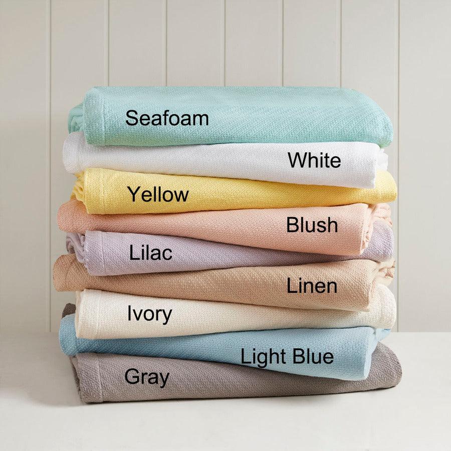Olliix.com Comforters & Blankets - Liquid Cotton Blanket Full/Queen Linen