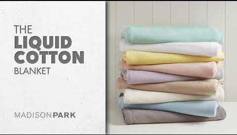 Olliix.com Comforters & Blankets - Liquid Cotton Blanket Full/Queen Linen