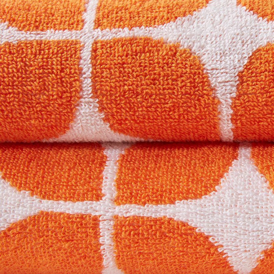Ross German Cotton Dish Towel, Super Absorbent Orange