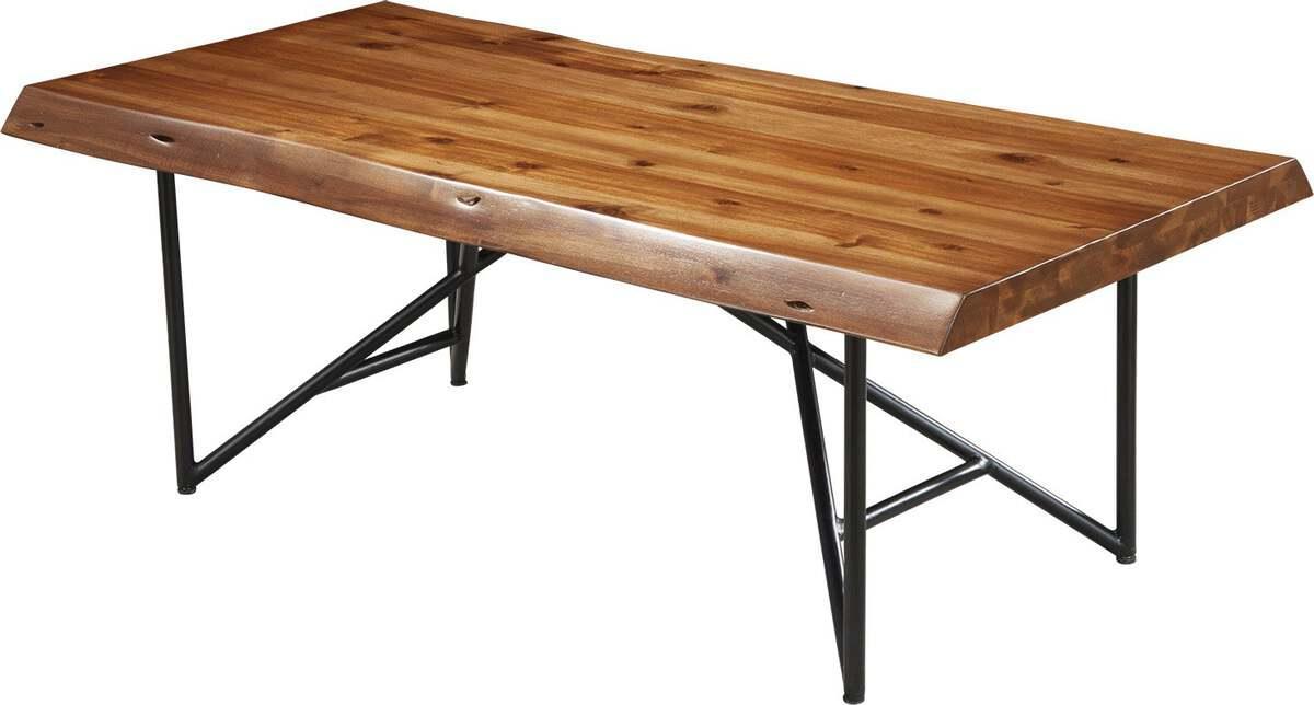 Alpine Furniture Coffee Tables - Live Edge Coffee/Cocktail Table Light Walnut