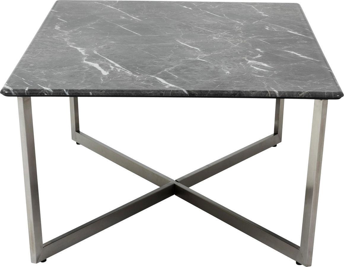 Euro Style Coffee Tables - Llona 48" Rectangle Coffee Table Black