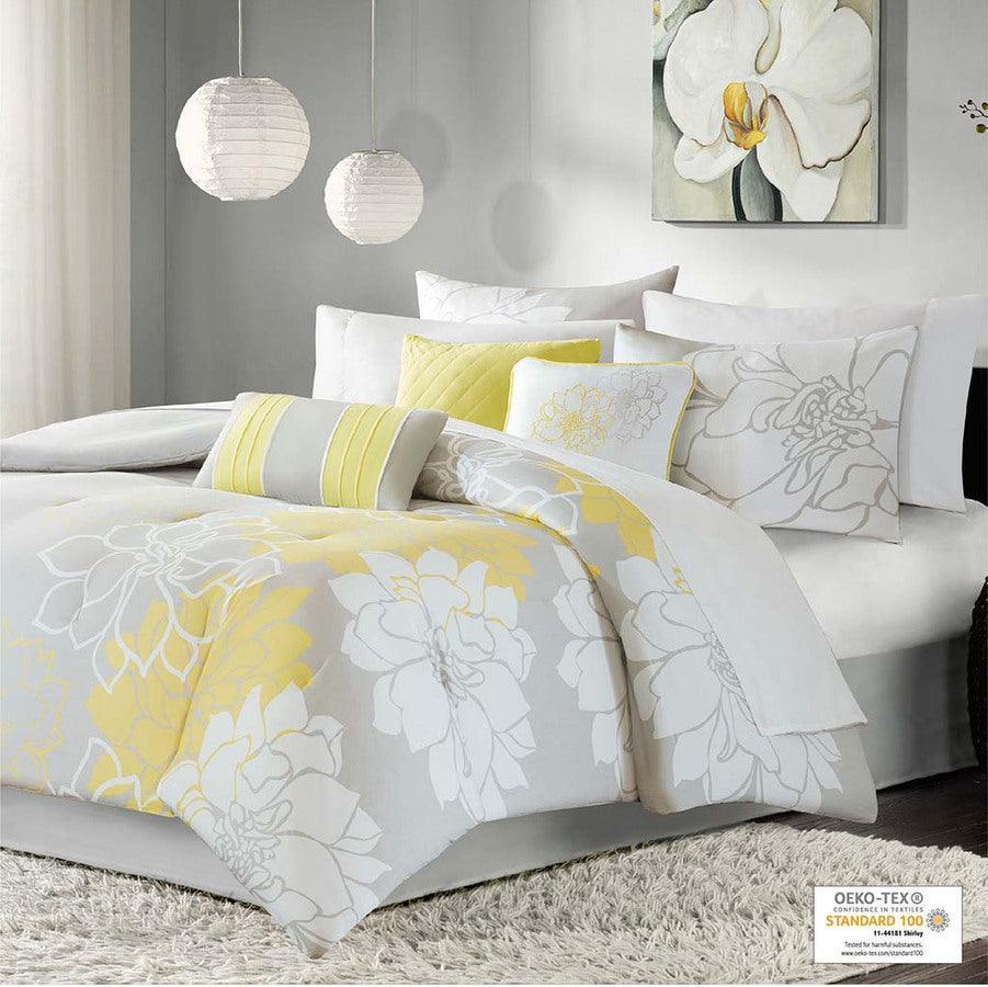 Olliix.com Comforters & Blankets - Lola King Comforter Transitional Set Yellow