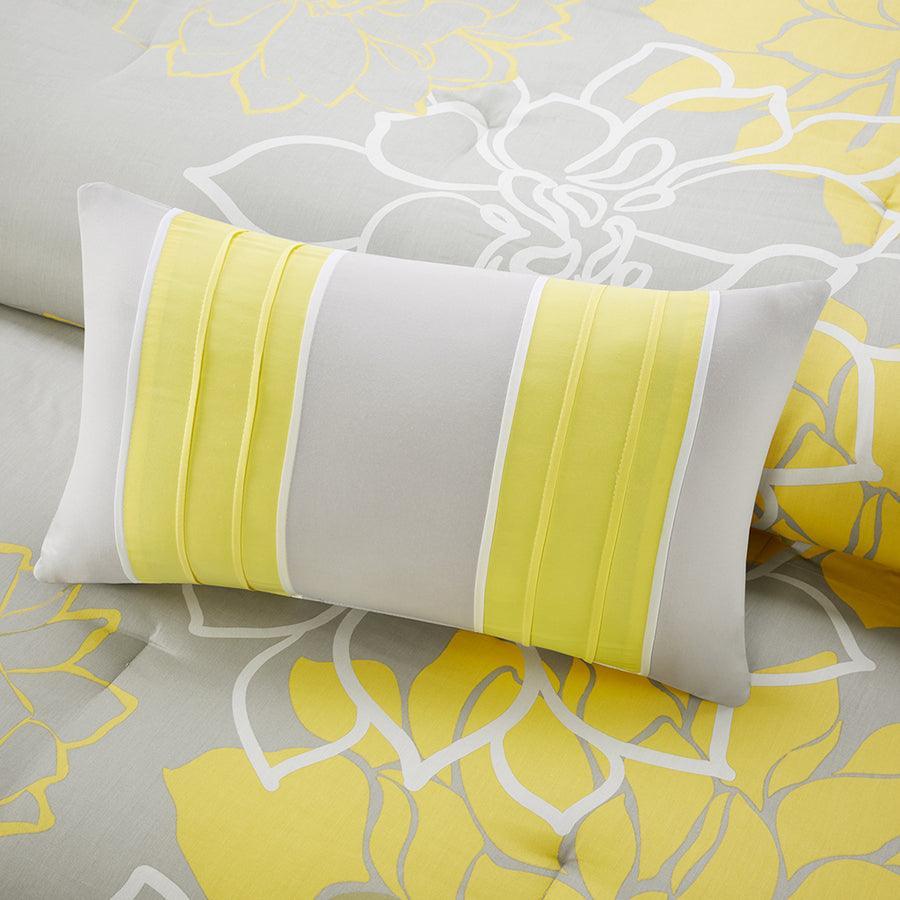 Olliix.com Comforters & Blankets - Lola King Comforter Transitional Set Yellow