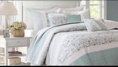 Olliix.com Comforters & Blankets - Lola King/California King 6 Piece Reversible Cotton Printed Coverlet Set Yellow