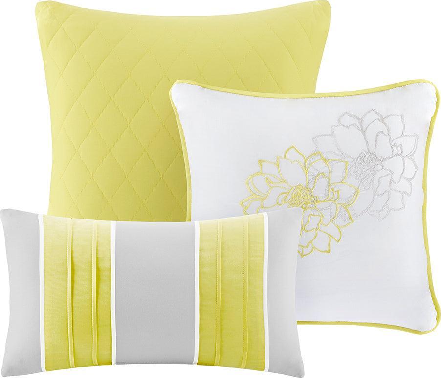 Olliix.com Comforters & Blankets - Lola Queen Transitional Comforter Set Yellow