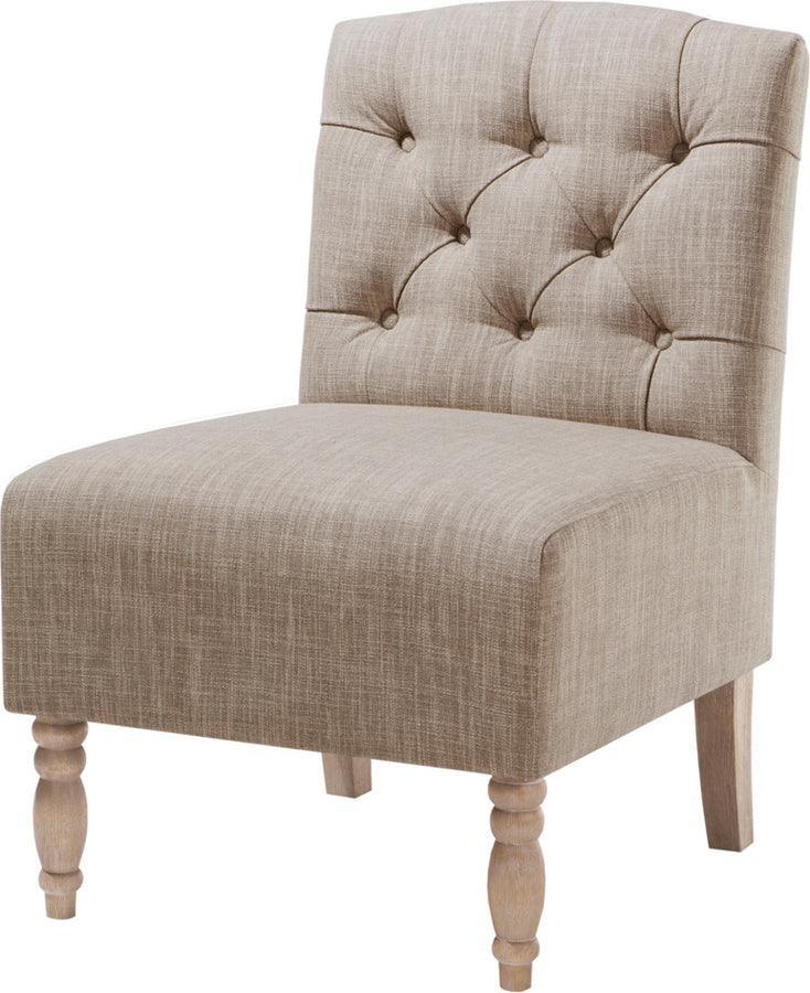 Olliix.com Accent Chairs - Lola Tufted Armless Chair Beige