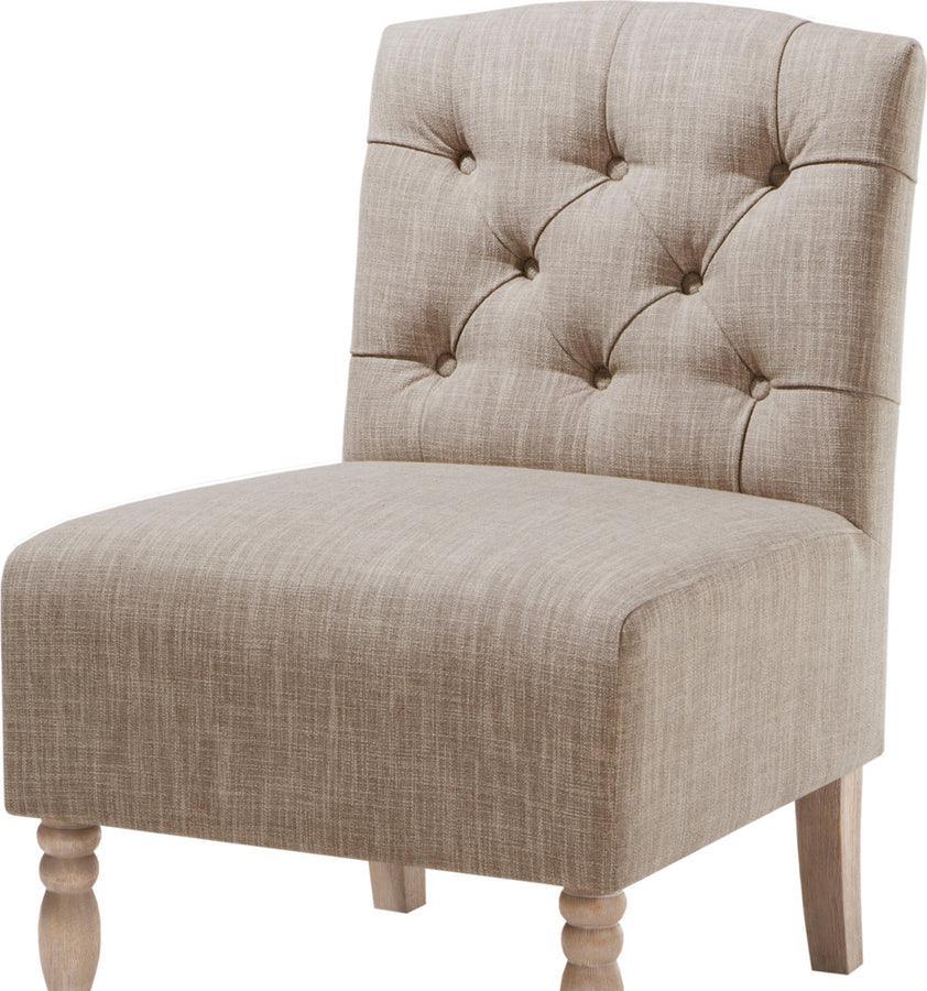 Olliix.com Accent Chairs - Lola Tufted Armless Chair Beige