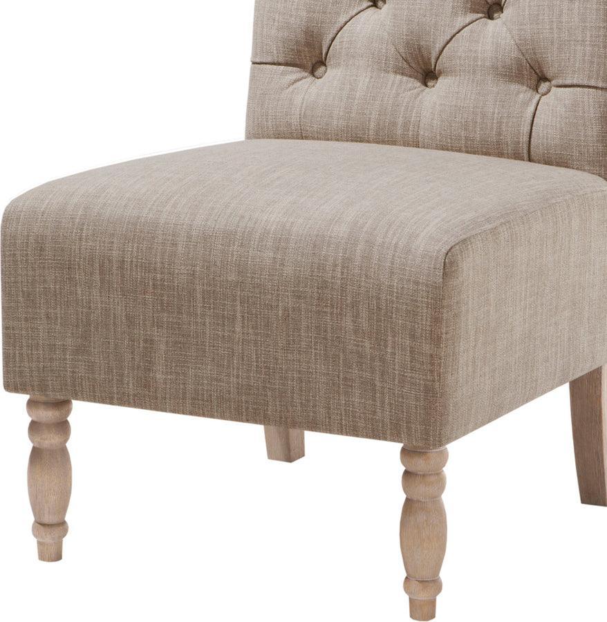 Olliix.com Accent Chairs - Lola Tufted Armless Chair Beige