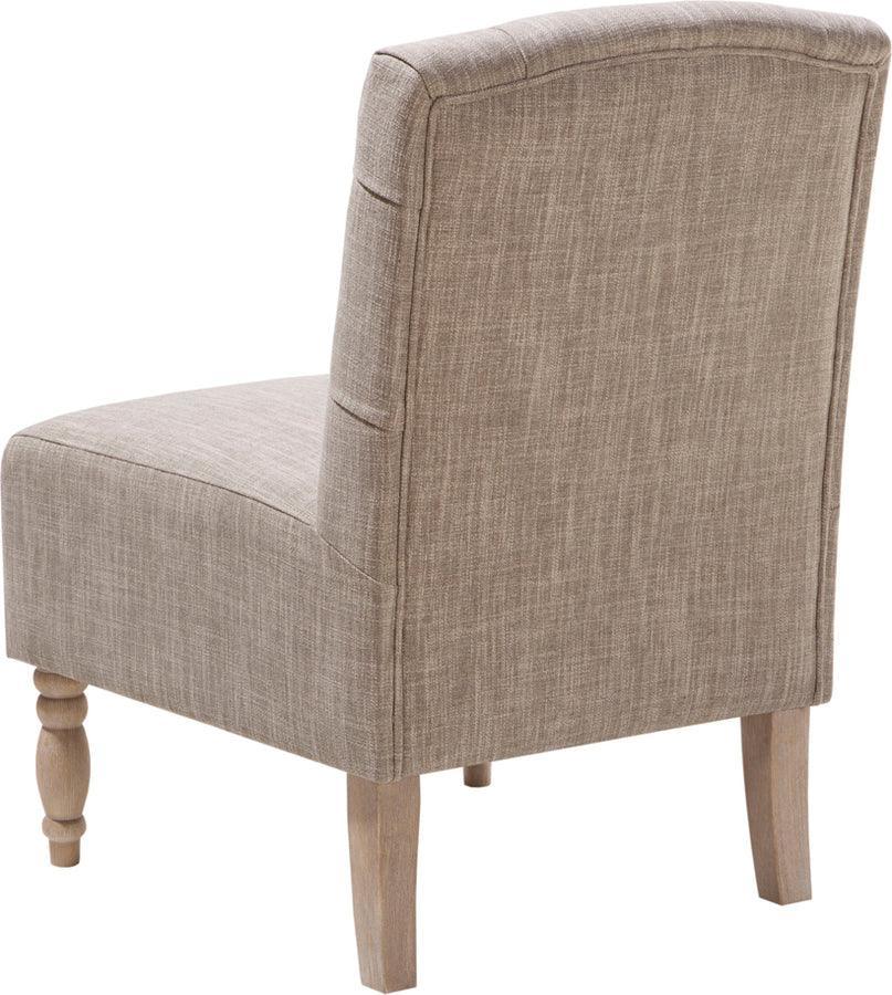 Olliix.com Accent Chairs - Lola Tufted Armless Chair Beige