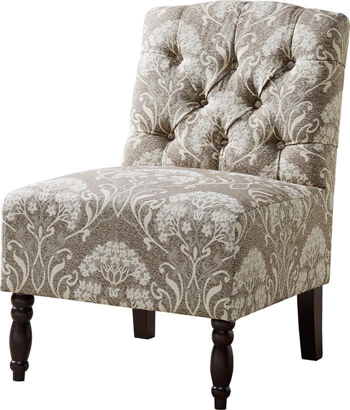 Olliix.com Accent Chairs - Lola Tufted Armless Chair Taupe
