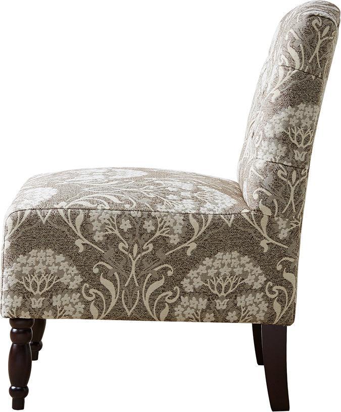 Olliix.com Accent Chairs - Lola Tufted Armless Chair Taupe