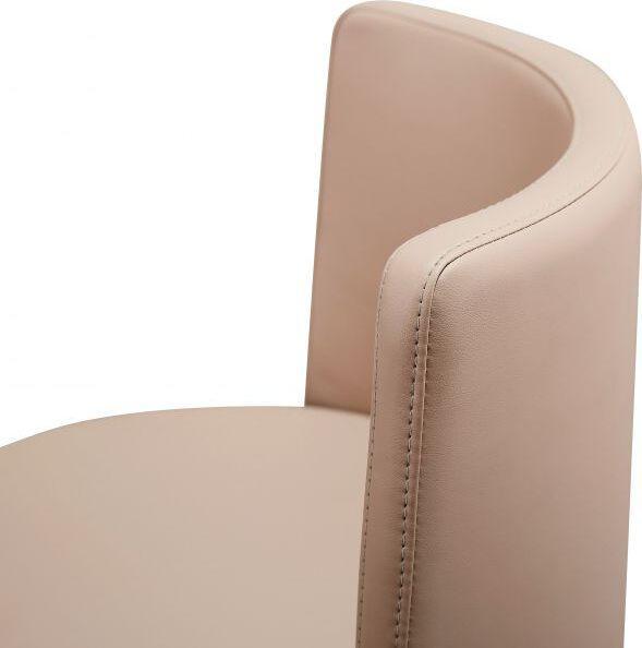 Tov Furniture Barstools - Loosha Cafe Au Lait and Rose Gold Adjustable Stool