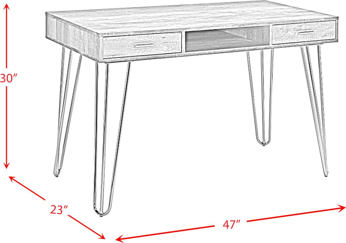 Elements Desks - Lorain Desk in Gray Wash