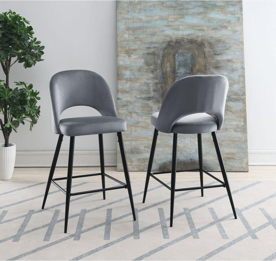 Elements Barstools - Loran Bar Stool in Gunmetal