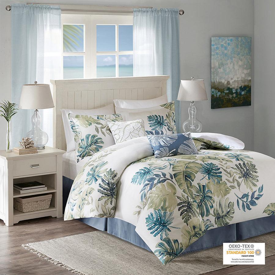 Olliix.com Comforters & Blankets - Lorelai Casual Cotton Printed 6 Piece Comforter Set Multi Cal King