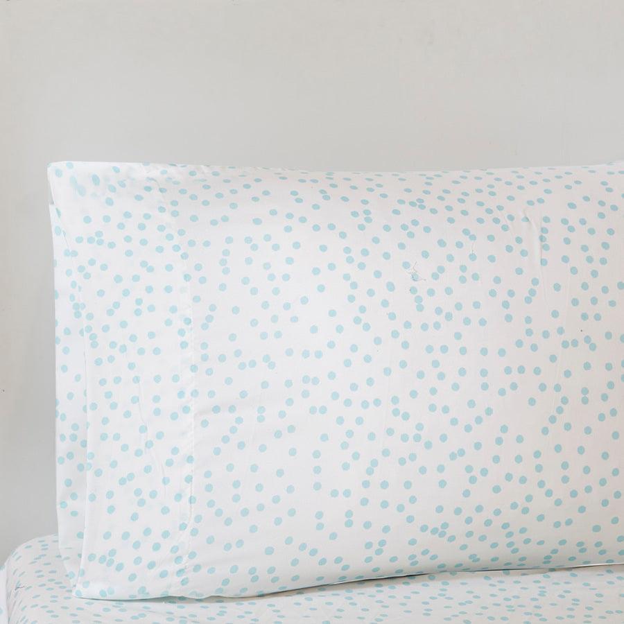 Olliix.com Comforters & Blankets - Lorna Comforter and Sheet Set Aqua Twin/Twin XL