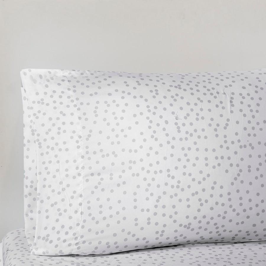 Olliix.com Comforters & Blankets - Lorna Comforter and Sheet Set Gray Twin