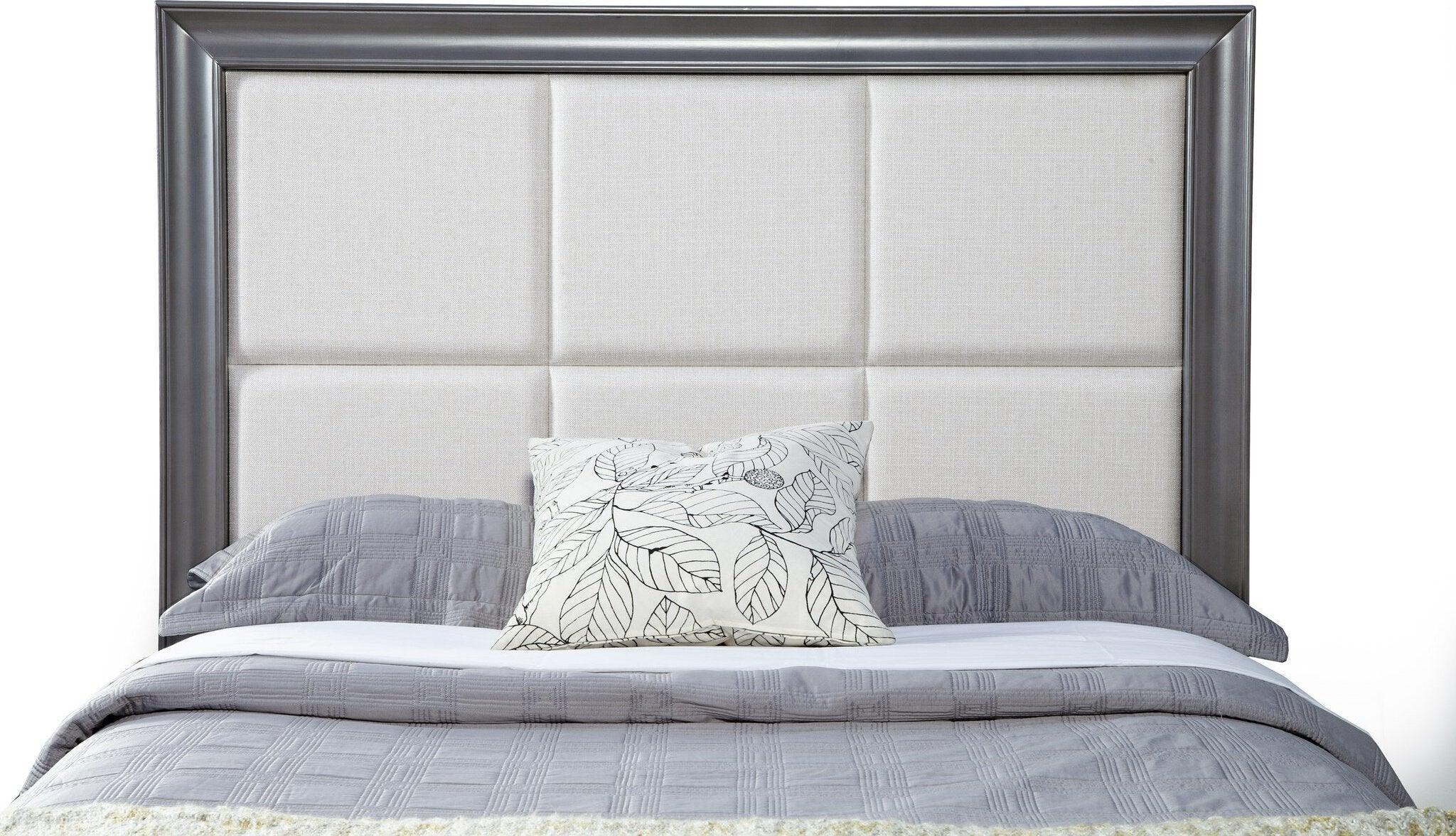 Alpine Furniture Beds - Lorraine Queen Bed Dark Gray