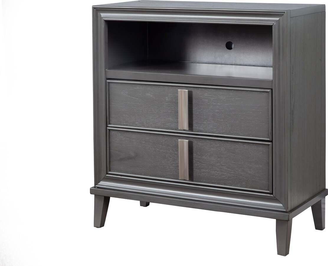 Alpine Furniture TV & Media Units - Lorraine TV Media Chest Dark Gray